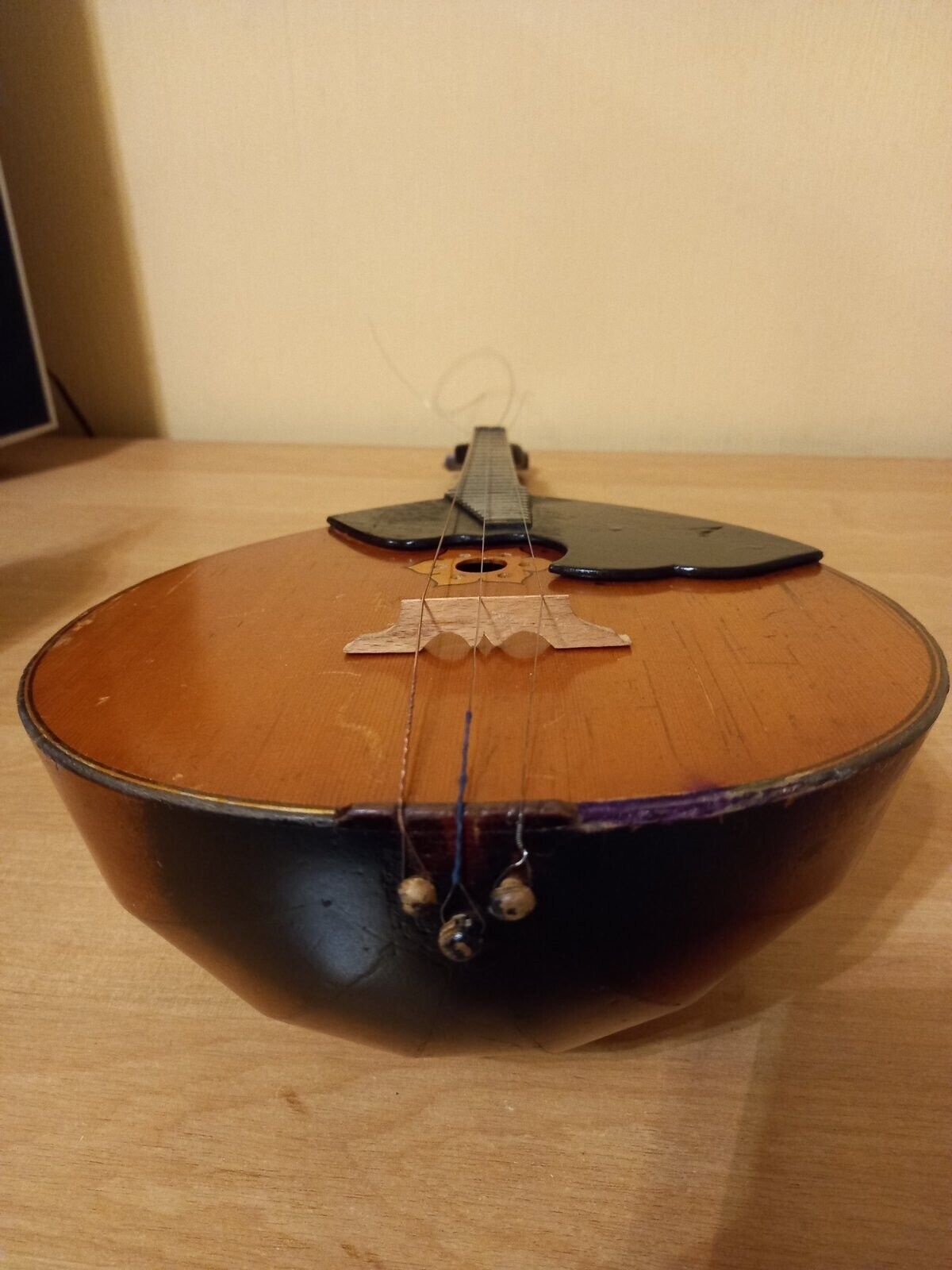 Master Made Domra Prima Folk Instrument 3 strings Ukrainian Ukraine Vintage 1989