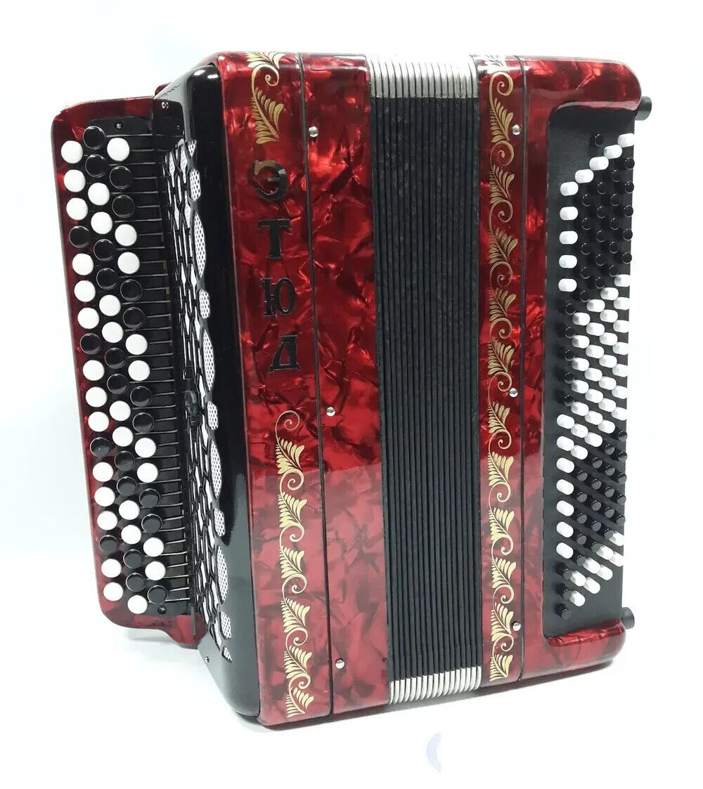 NEW Button Accordion Tula Etude 205M BN-40 Blue Garmoshka Bayan