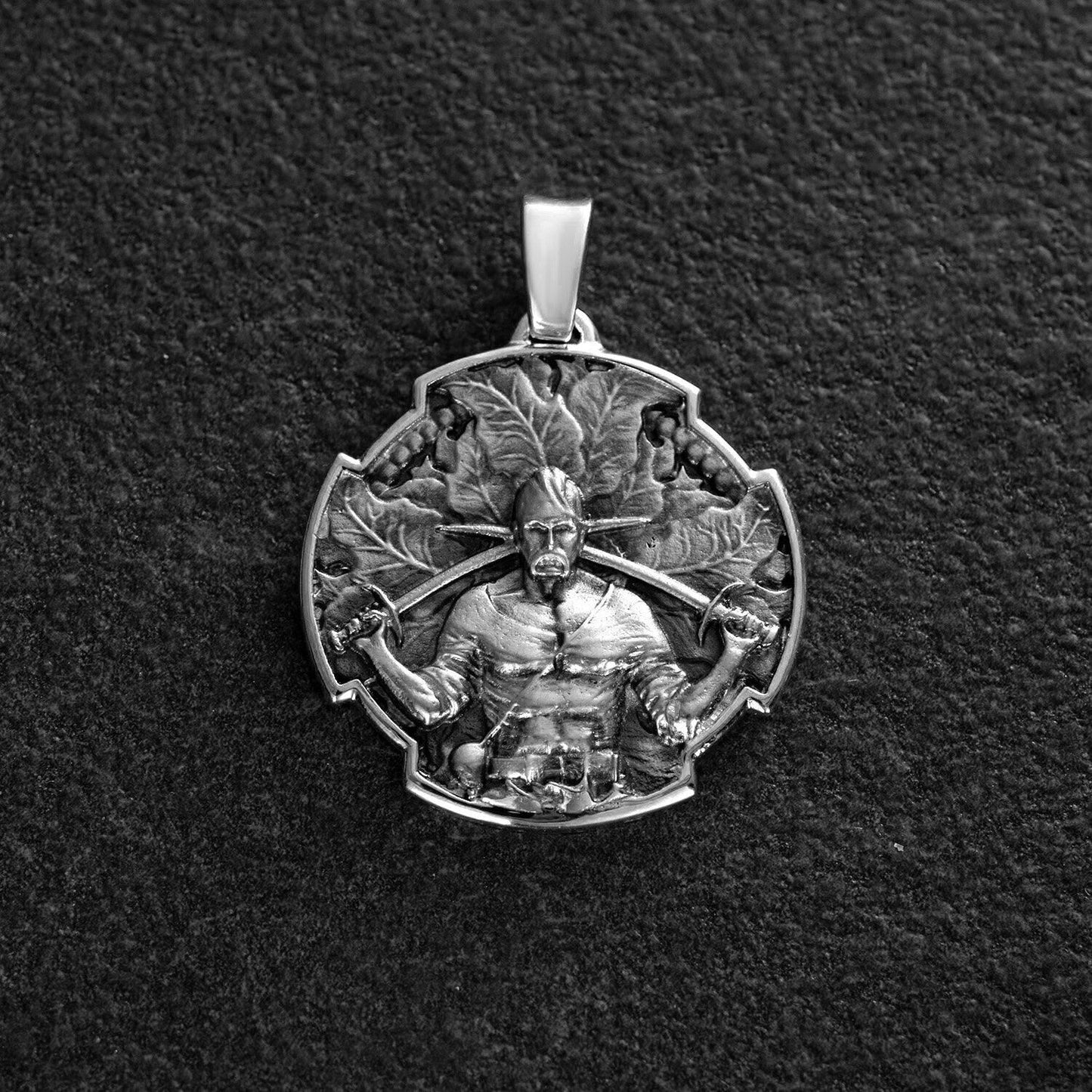 Pendant Ukrainian Cossack Prayer Mother God Ukraine Necklace Jewelry Silver 925