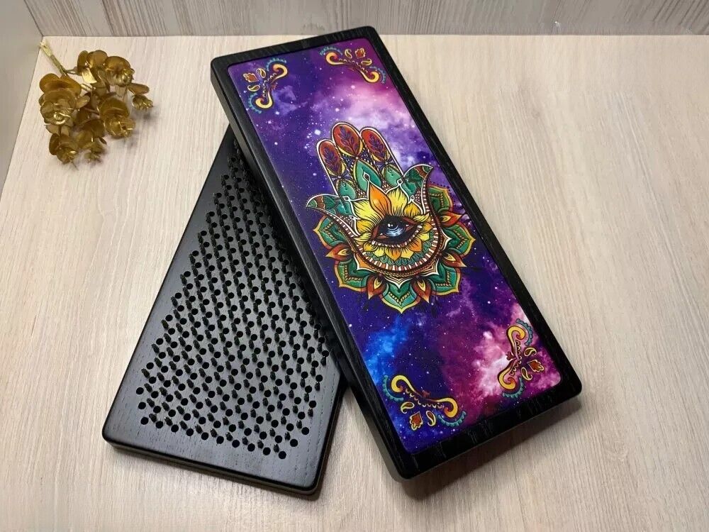 Premium Sadhu board Yoga Meditation Spiritual Hamsa NAILS Natural Wood 2023