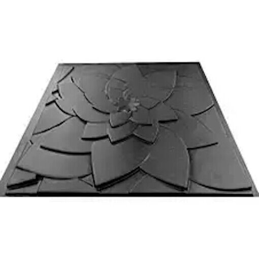 2pcs Panels Wall ABS Stone Art Plastic Mold Decor 3D Plaster Tile Form Design