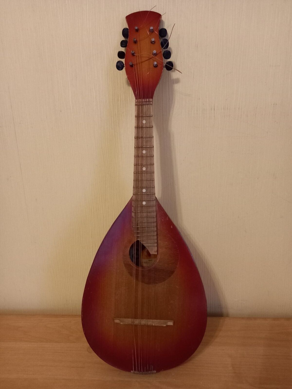 Mandolin Lviv Folk Instrument USSR Soviet Mandolina 8 String Vintage
