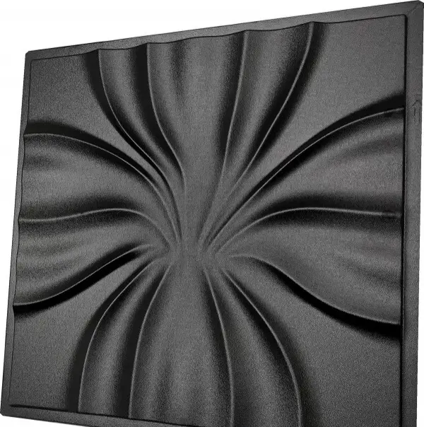 2pcs Panels Wall ABS Stone Art Plastic Mold Decor 3D Plaster Tile Form Design