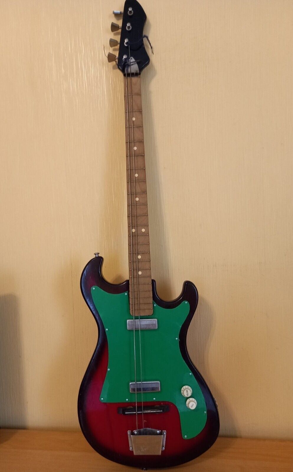 Borisov USSR Soviet Bass Guitar 4 String Solid Body Vintage Rare