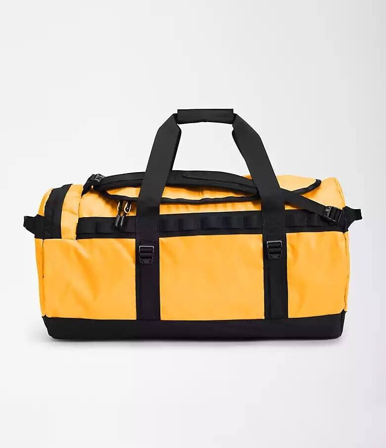 The North Face Base Camp Duffle Bag Backpack Yellow - Size M