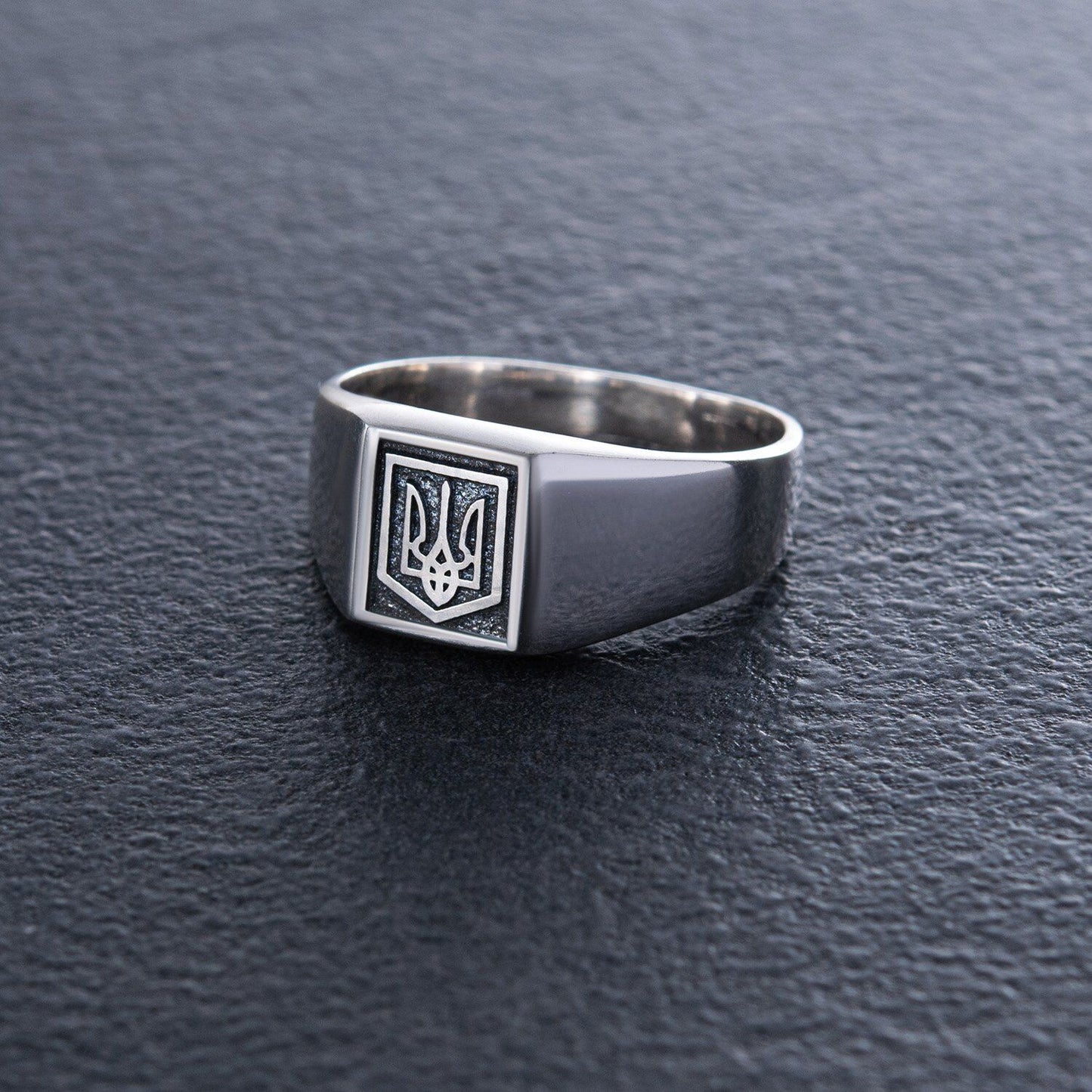 Silver 925 Ring - Trident - Ukraine Tryzub Jewelry Charm Кольцо Трезубец Sizes