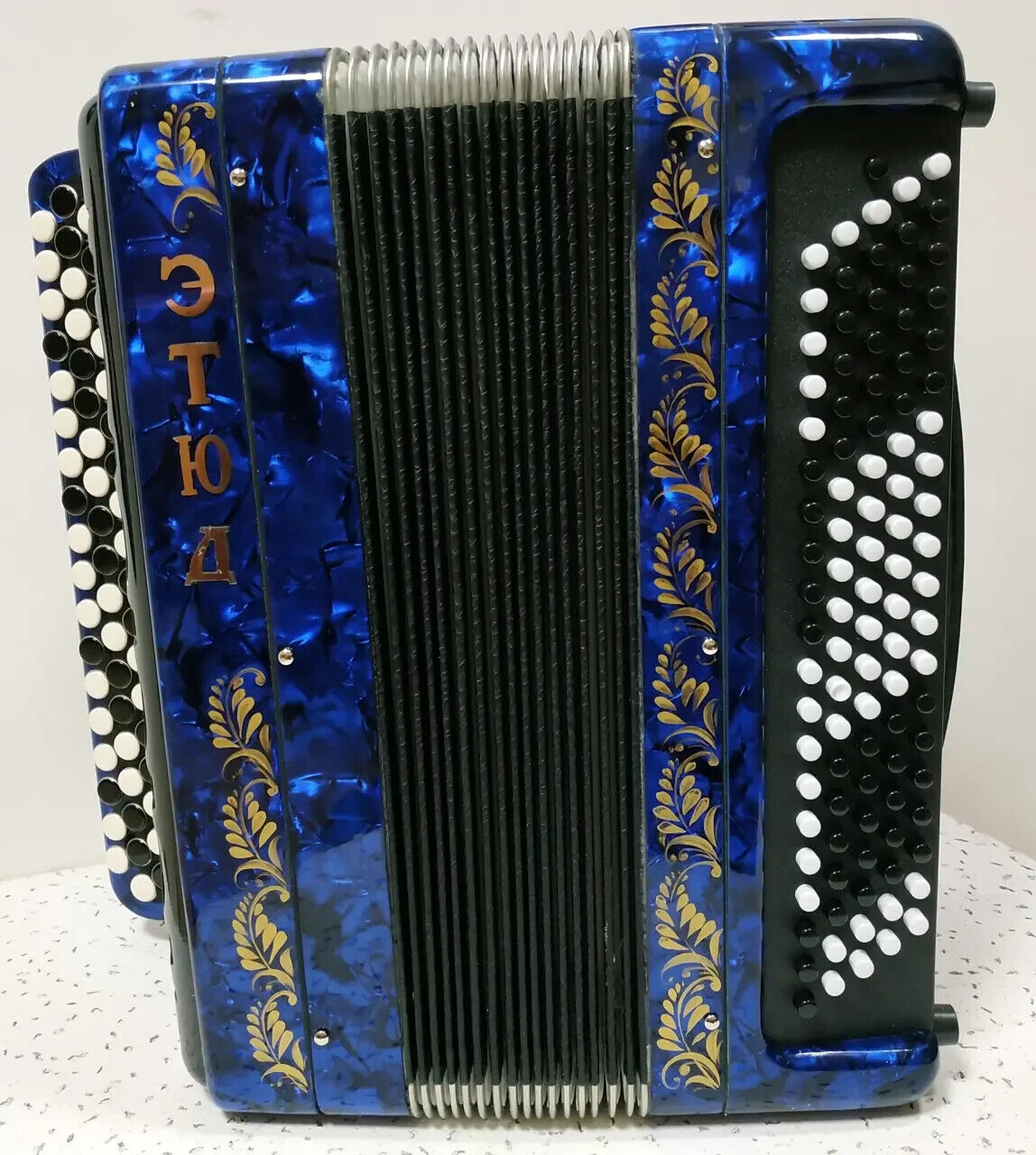 NEW Button Accordion Tula Etude 205M BN-40 Blue Garmoshka Bayan