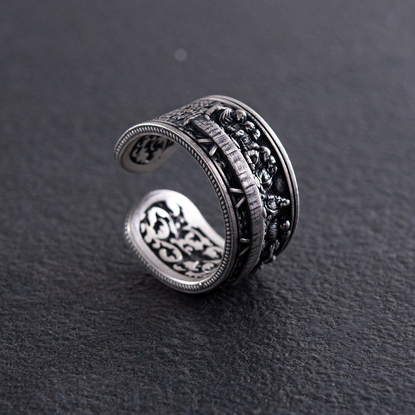 Silver 925 Ring - The Last Supper Jewelry Charm Кольцо Sterling Unisex Men Sizes
