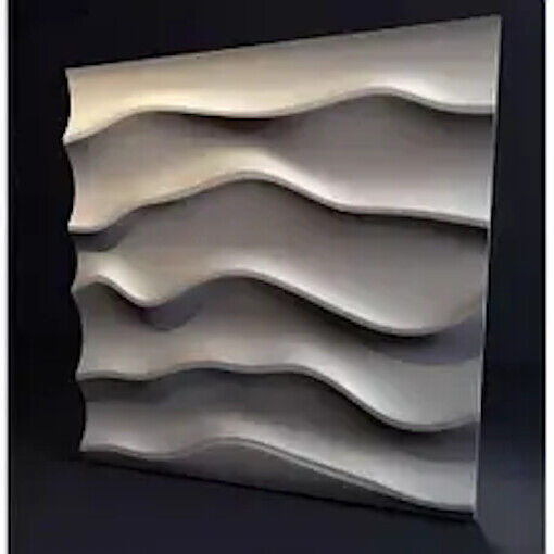 2pcs Panels Wall ABS Stone Art Plastic Mold Decor 3D Plaster Tile Form Design