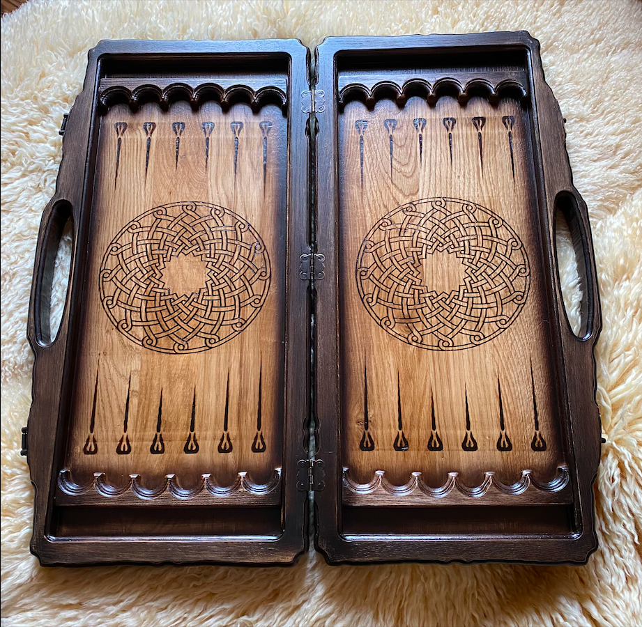 Exclusive Backgammon "Armenia" – Handcrafted Wooden Masterpiece Celebrating Armenian Heritage (58x28cm / 22.8x11 inches)