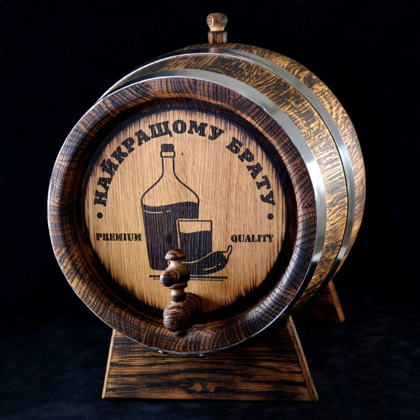 1.32 Gallon / 5L Oak Barrel Keg Brandy Wine Drinks Whisky Beer Sake Rum Bourbon