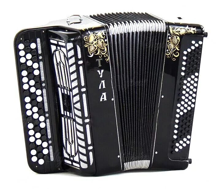 NEW Button Accordion Tula Etude 210 BN-39 Black Garmoshka Bayan