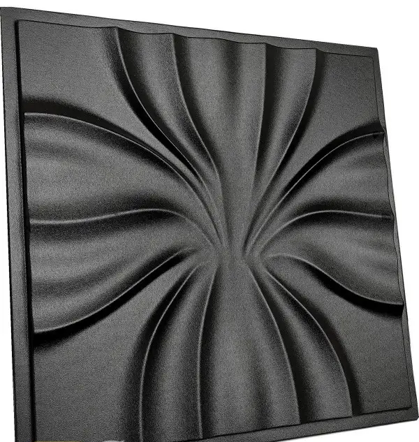 2pcs Panels Wall ABS Stone Art Plastic Mold Decor 3D Plaster Tile Form Design