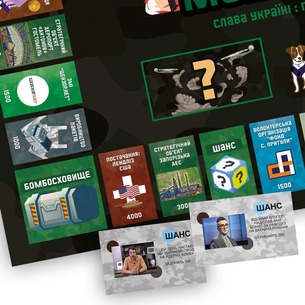 POPULAR UKRAINE BOARD GAME ”Military Monopoly” Настільна гра (Воєнна Монополія)