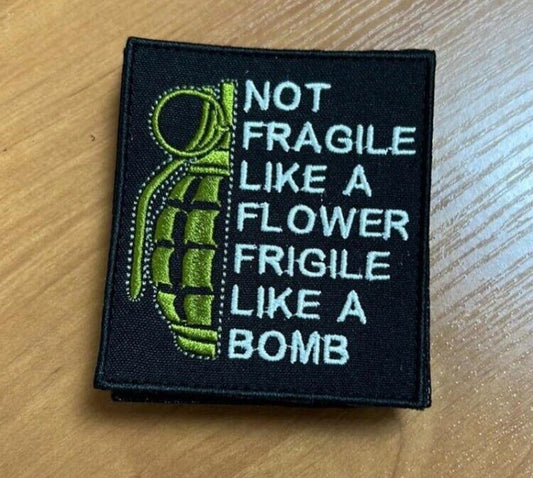 Ukraine Patch - NOT Fragile  like a flower frigile like a bomb  ZSU