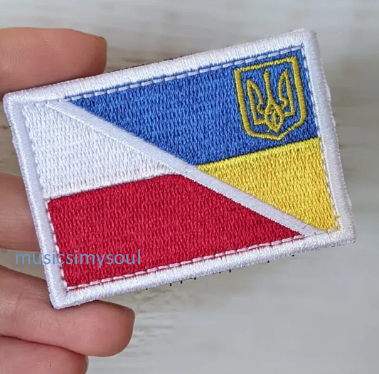 Ukraine Patch - Flag Ukraine with Poland together
