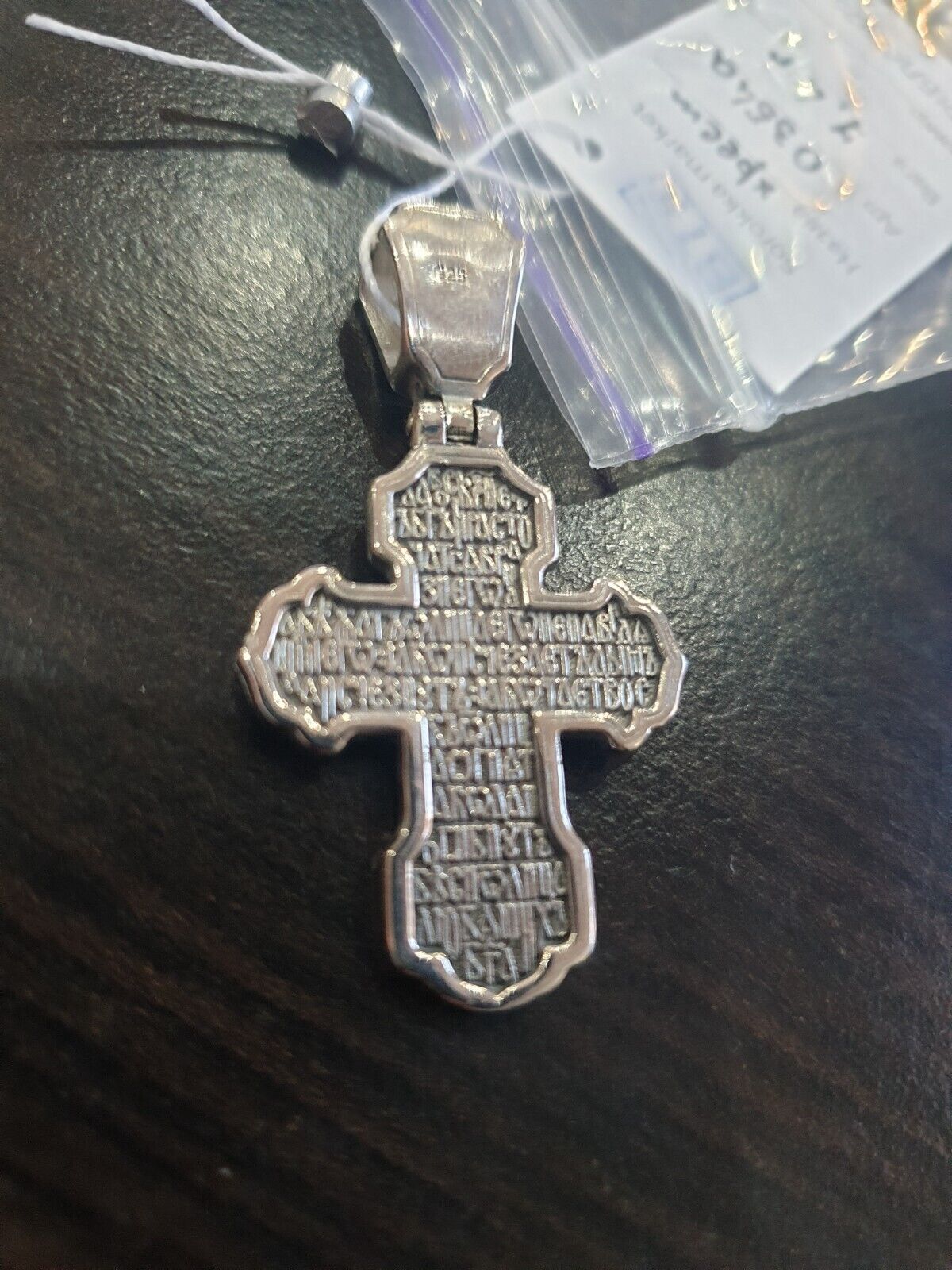 New Pendant Cross Jesus Christ Crucifix Orthodox Neckalc Sterling 925 Silver Men