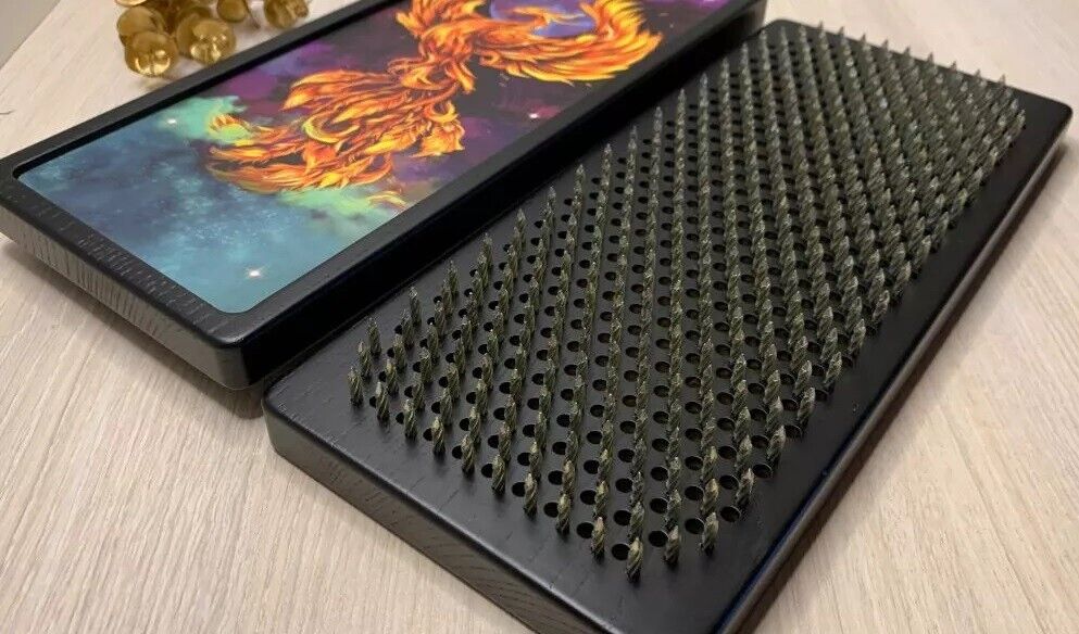 NEW Premium Sadhu board Yoga Meditation Spiritual Phoenix NAILS Natural Wood OAK