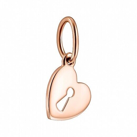 Pendant Ukrainian Key Heart Ukraine Necklace Jewelry Charm 14k gold (585)