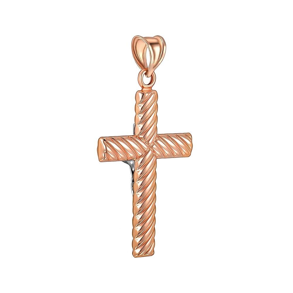 New Pendant Cross Orthodox Necklace Jewelry Gift Women Charm Solid 14k gold 585