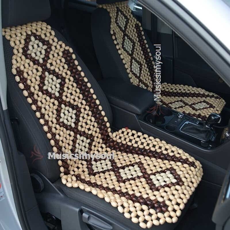 New Cushion Cover Therapy Wooden Beaded Massage Vehicle Car Seat Chair Rolling