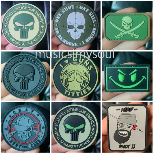 Lot of 9 - Ukraine tactical patch 3D military 101INC