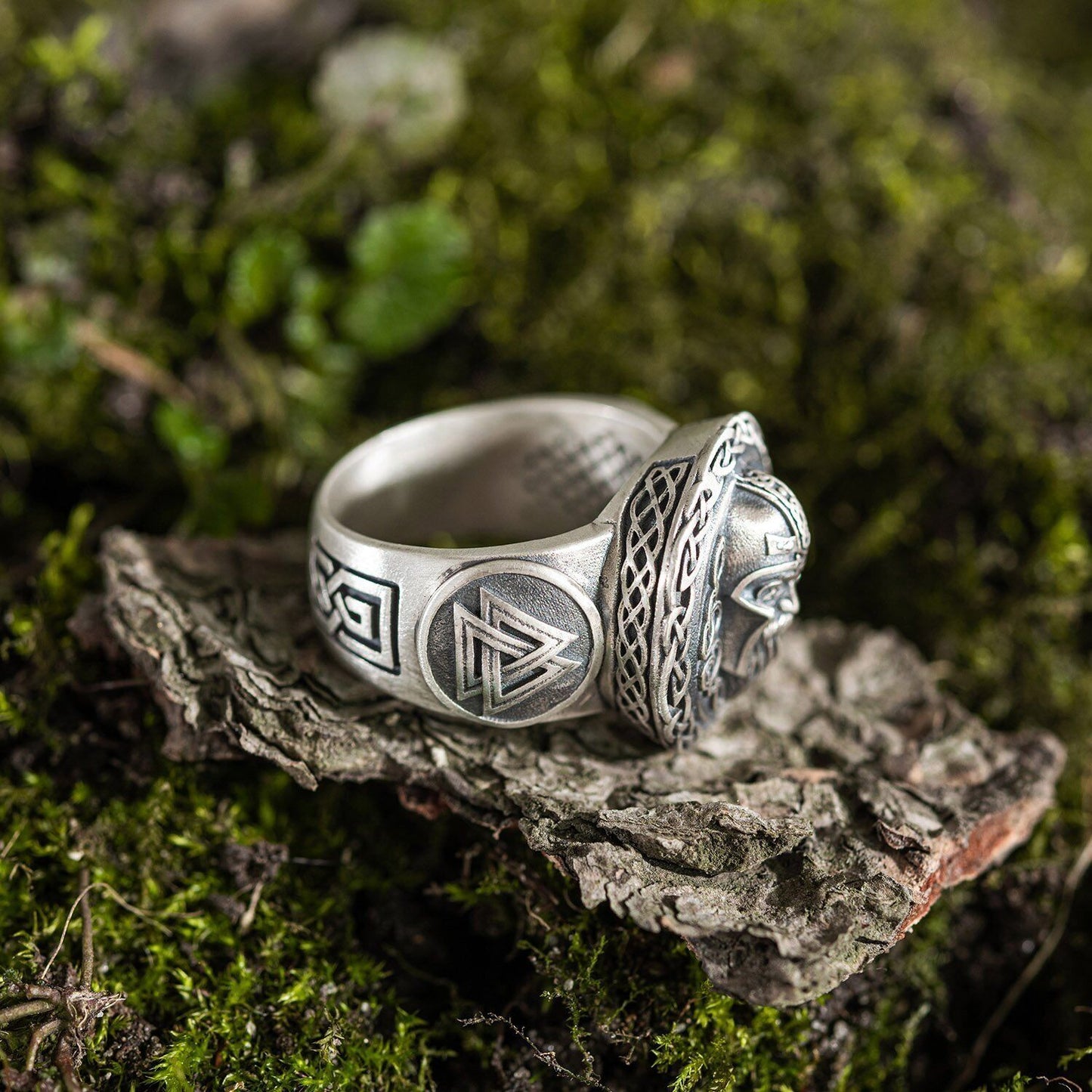 Silver 925 Ring - Viking - Jewelry Charm Sizes Sterling Gift For Him Mens New