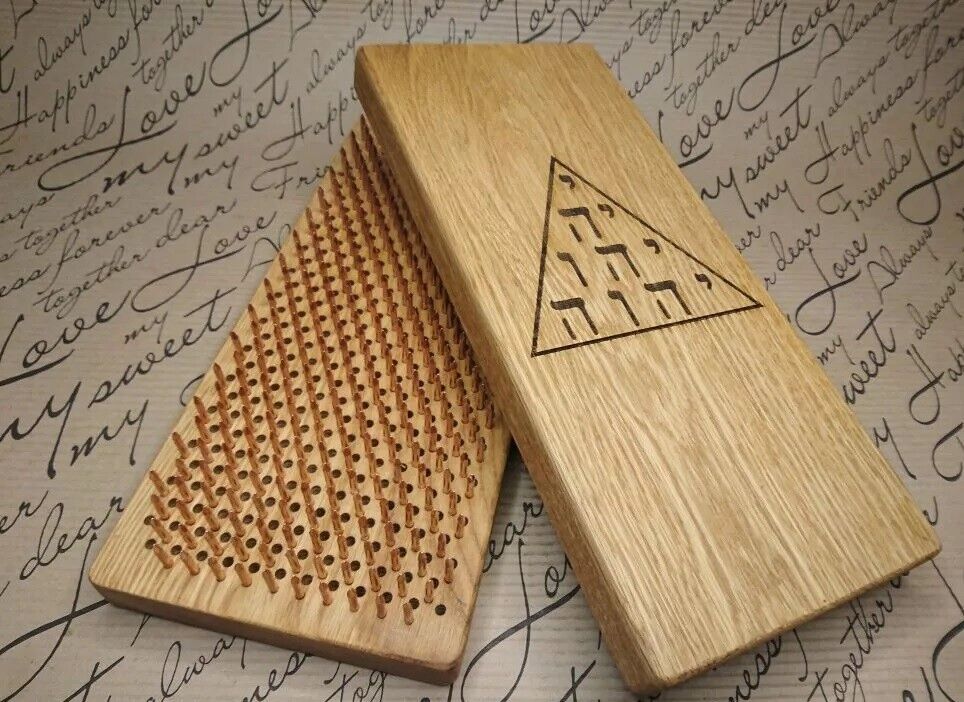 NEW Premium Sadhu board Yoga Meditation Spiritual - COPPER NAILS - Natural Wood