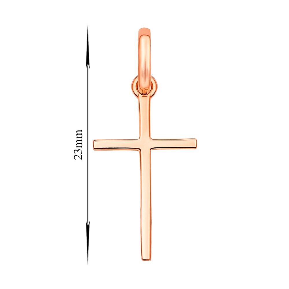 New Pendant Cross Orthodox Necklace Jewelry Child Men Charm 14k gold (585)