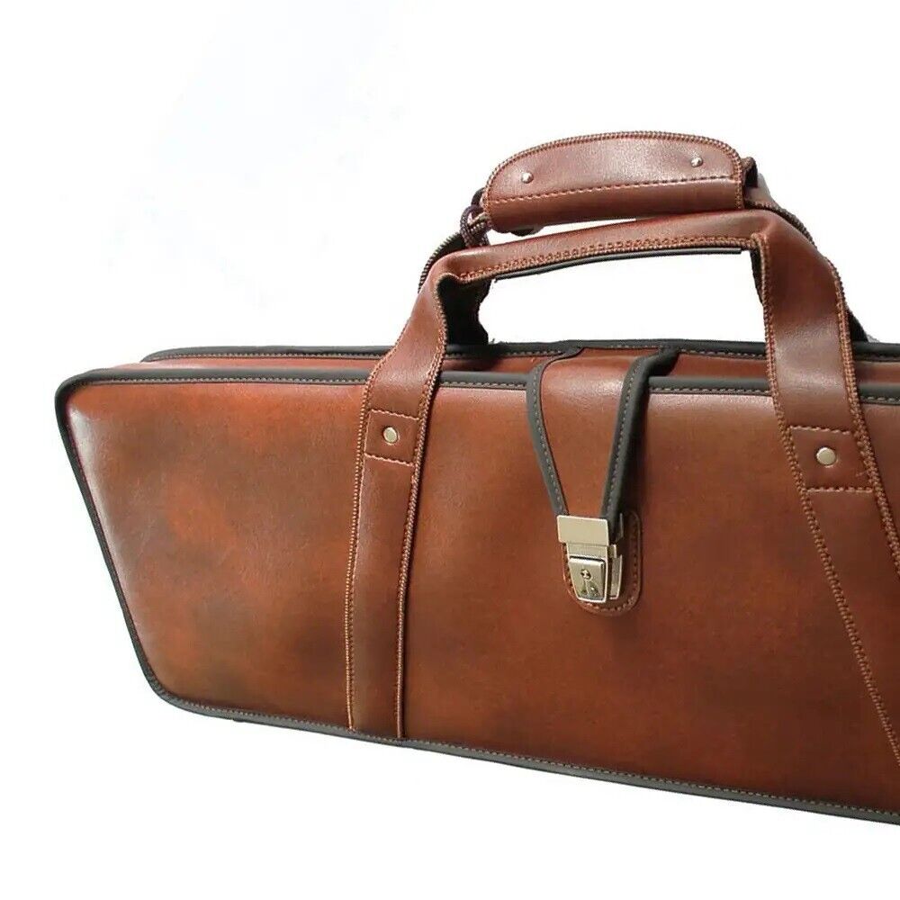 Shotgun Hunting Case Eco Leather Cover Rifle Disassemble Gun Carry Bag Gift