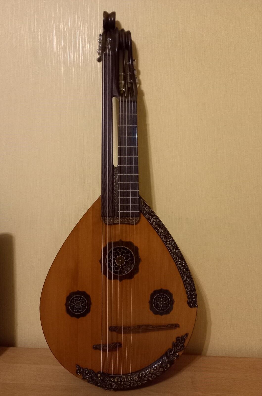 NEW Kobza Double Neck 17 String Vihuela Ukraine Lute Folk Guitar Handmade Unique