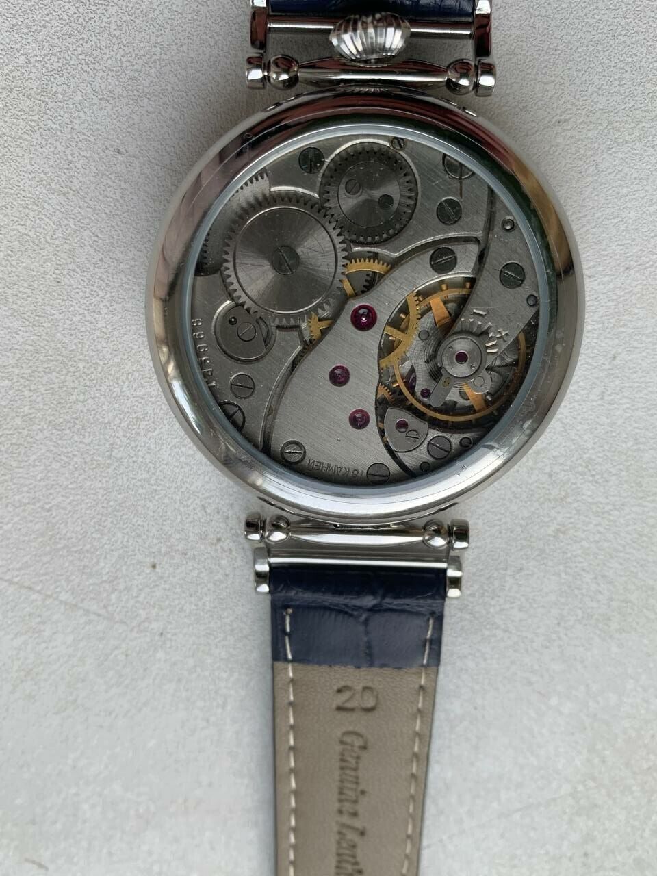 Vintage watch 18j USSR MARRIAGE Reading Rare dial Men's dresses MOLNIJA 3602