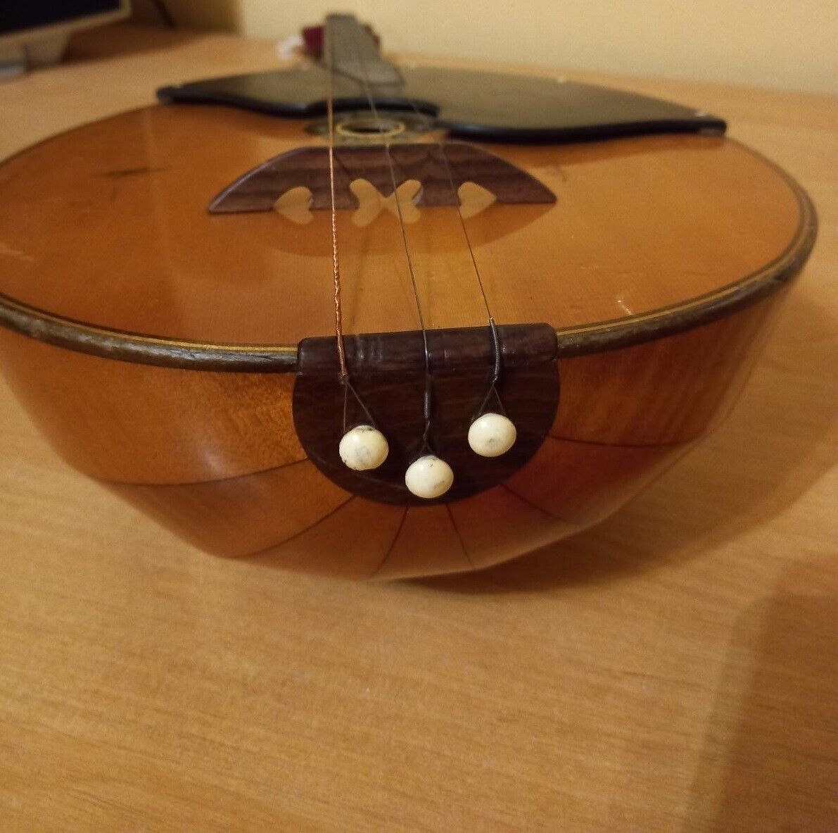 Master Domra Prima Folk Instrument 3 strings Ukrainian Ukraine Vintage 1990