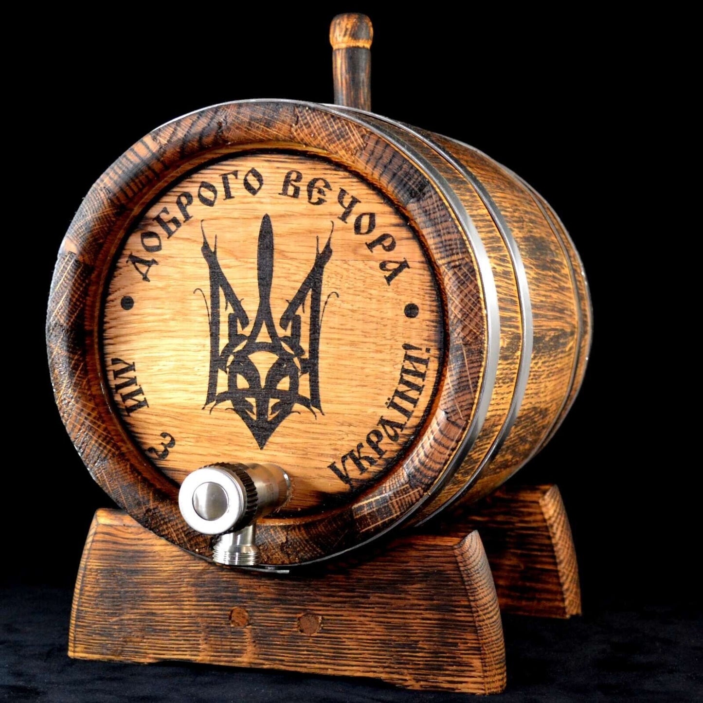 3.96 Gallon / 15L Oak Barrel Keg Brandy Wine Drinks Whisky Beer Sake Rum Bourbon