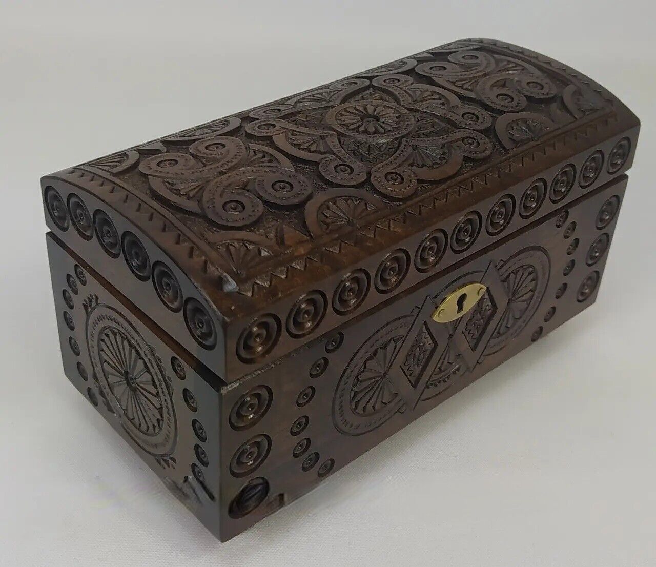 New 2023 themed wooden jevelery box casket 17 x 10 x 9 cm (7 x 4.1 x 3.5 inch)