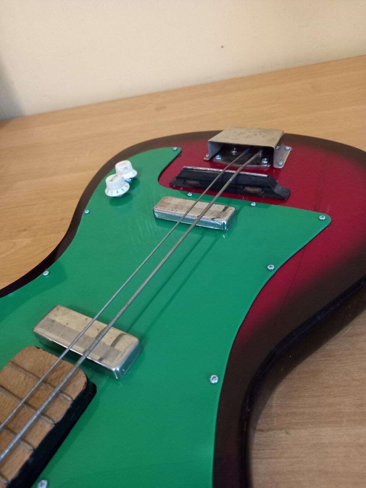 Borisov USSR Soviet Bass Guitar 4 String Solid Body Vintage Rare