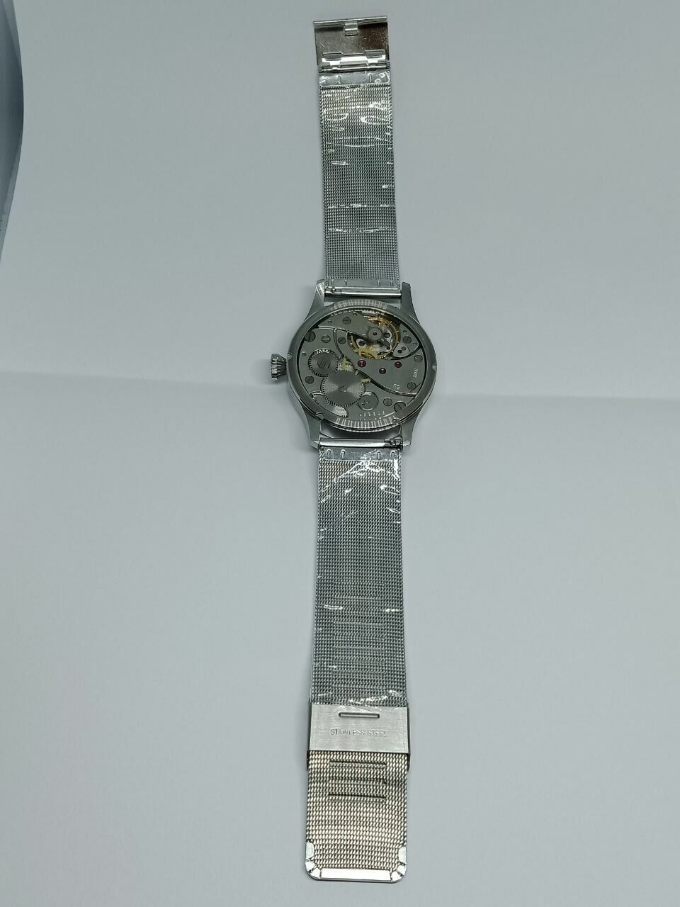 Vintage Watch USSR MOLNIJA Marriage 3602 Mechanical Wristwatch 18Jewels Red Dial