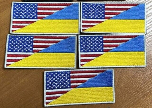 Ukraine Patch - Flag Ukraine + America