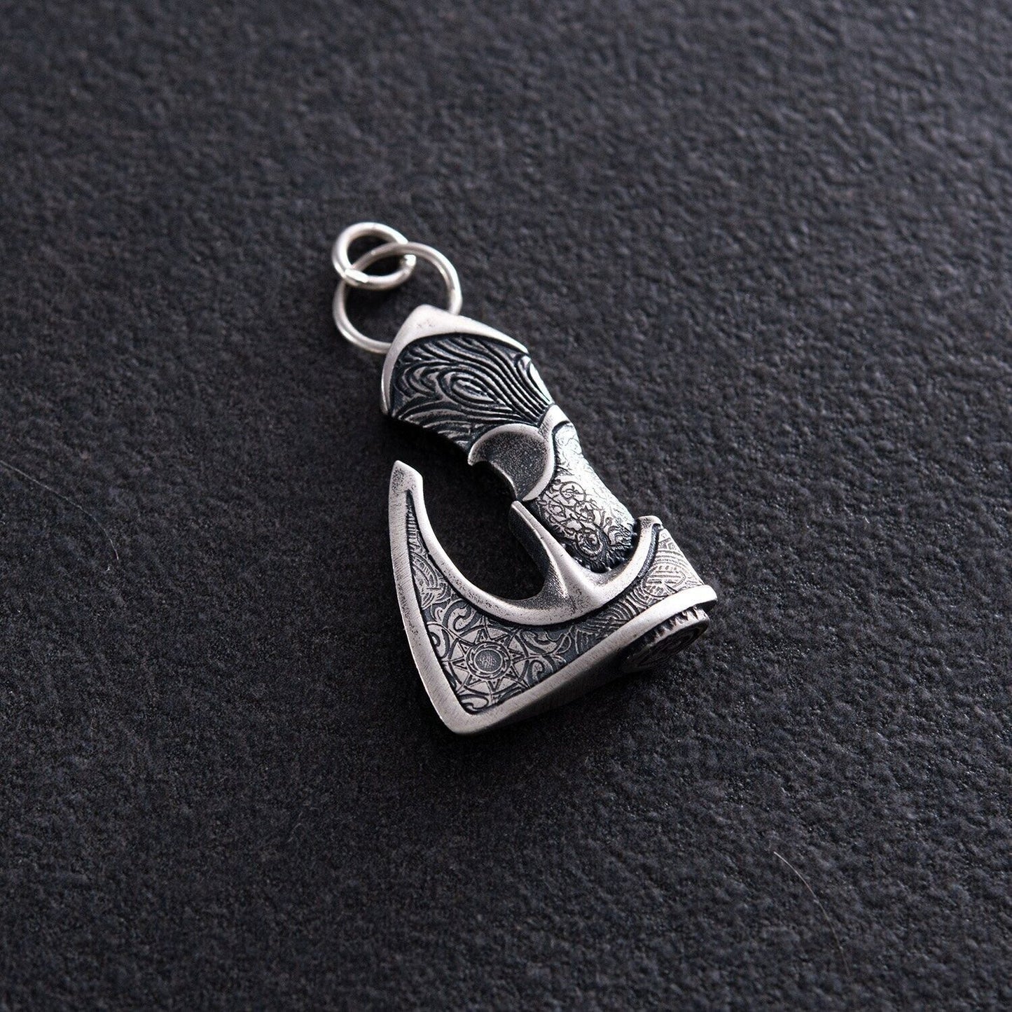 10.8 gr Men's Celtic Ax Axe Viking Norse Art Necklace Pendant Silver 925