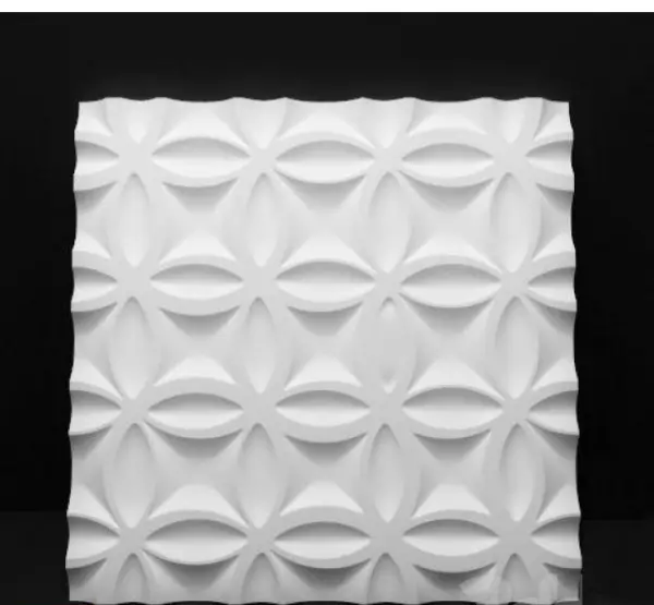 2pcs Panels Wall ABS Stone Art Plastic Mold Decor 3D Plaster Tile Form Design