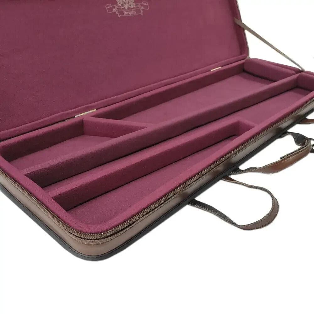 Shotgun Hunting Hard Case Eco Leather Cover Rifle Disassemble Gun Carry Bag Gift