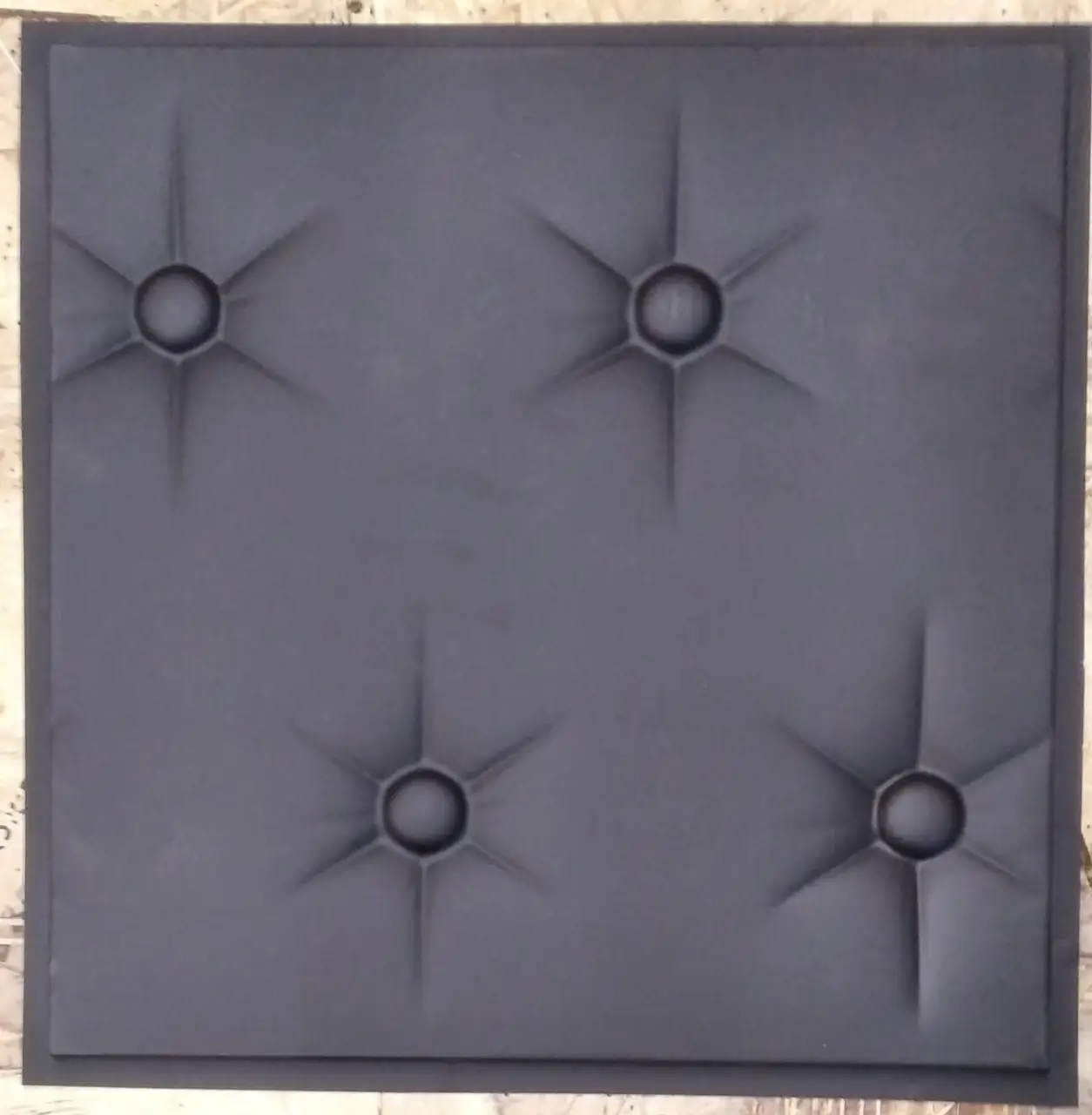 2pcs Panels Wall ABS Stone Art Plastic Mold Decor 3D Plaster Tile Form Design