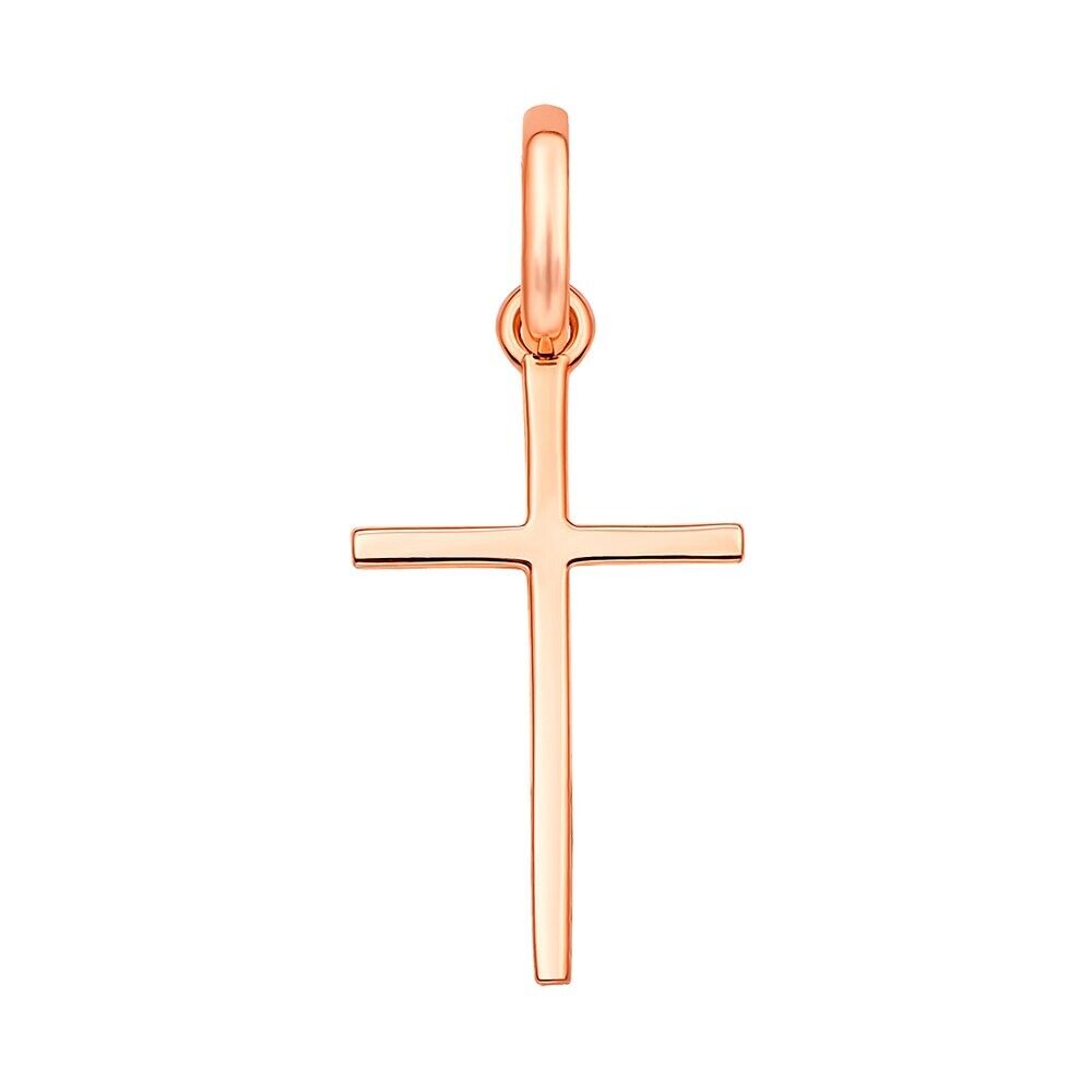 New Pendant Cross Orthodox Necklace Jewelry Child Men Charm 14k gold (585)