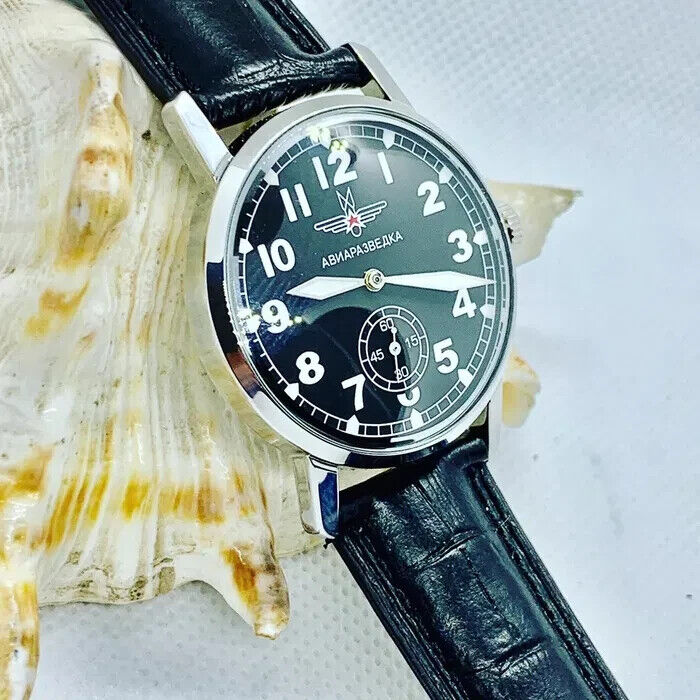 Pobeda Aerial Reconnaissance Mens Watch Wristwatch Soviet Mechanism USSR Vintage