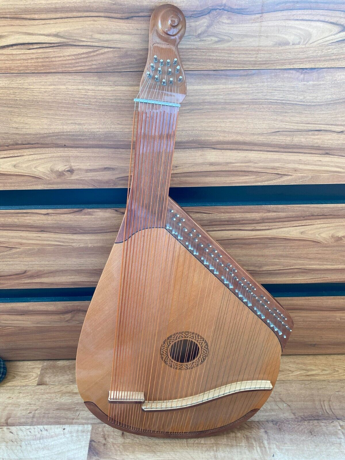 Lviv Bandura USSR Soviet Ukrainian National Folk Instrument Bandyra Vintage