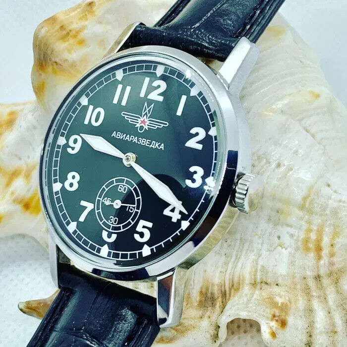 Pobeda Aerial Reconnaissance Mens Watch Wristwatch Soviet Mechanism USSR Vintage