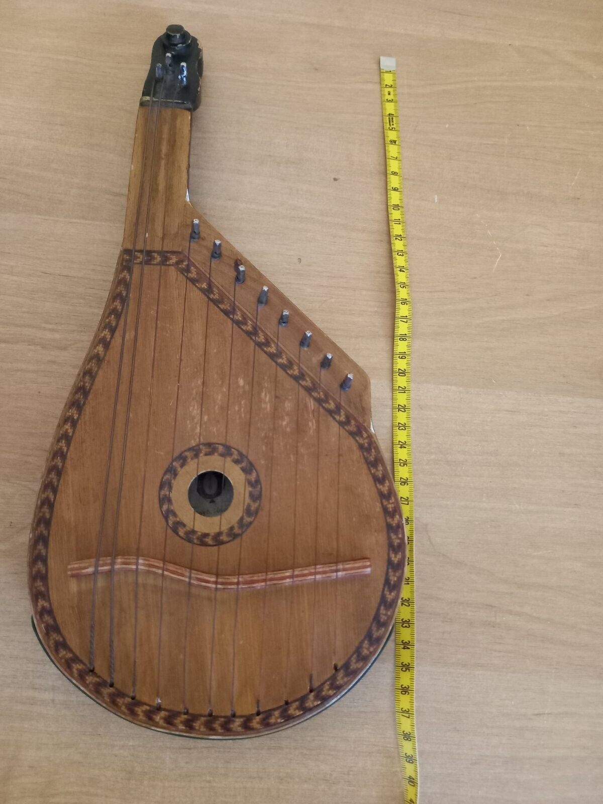 Bandura Folk Instrument USSR Soviet Bandyra 15inch = 37.5cm Vintage
