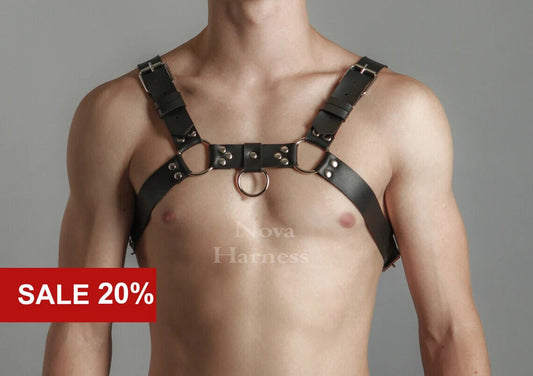 Leather Harness Men Rave Plus Size Man Ring