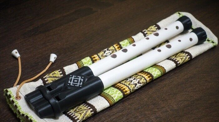 NEW - Double Sopilka Ukrainian Chromatic Double Flute - dzholomyga dvodentsivka