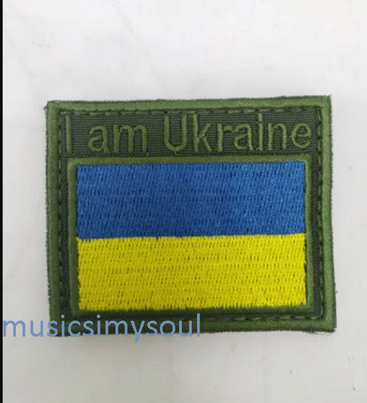 Ukraine Patch - I am Ukraine military chevron Flag Ukraine